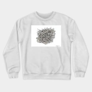 Coral Faces Crewneck Sweatshirt